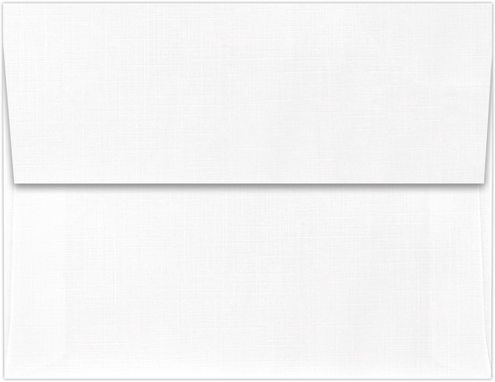 White Linen 32lb A2 Invitation Envelopes (4 3/8 x 5 3/4) with Peel & Seal