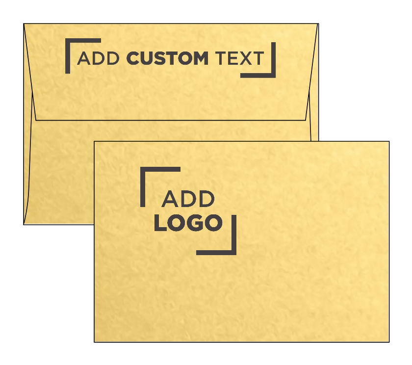 Gold Metallic 32lb A4 Invitation Envelopes (4 1/4 x 6 1/4) with Peel & Seal