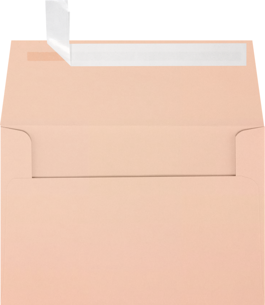Blush Pink 32lb A4 Invitation Envelopes (4 1/4 x 6 1/4) with Peel & Seal