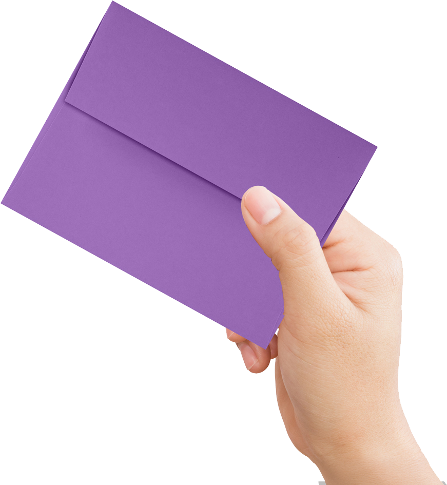 Violet Grape Purple 28lb A4 Invitation Envelopes (4 1/4 x 6 1/4) with Peel & Seal