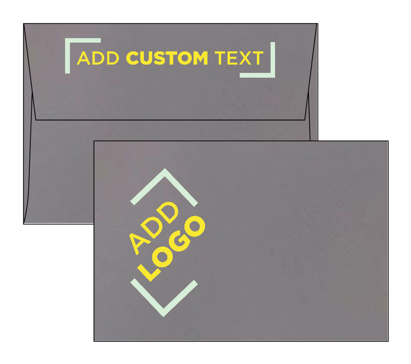 Slate Gray 28lb A4 Invitation Envelopes (4 1/4 x 6 1/4) with Peel & Seal