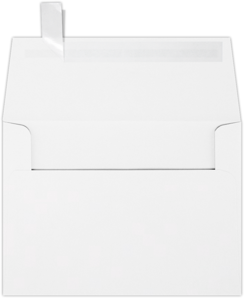 Premium White 32lb A4 Invitation Envelopes (4 1/4 x 6 1/4) with Peel & Seal