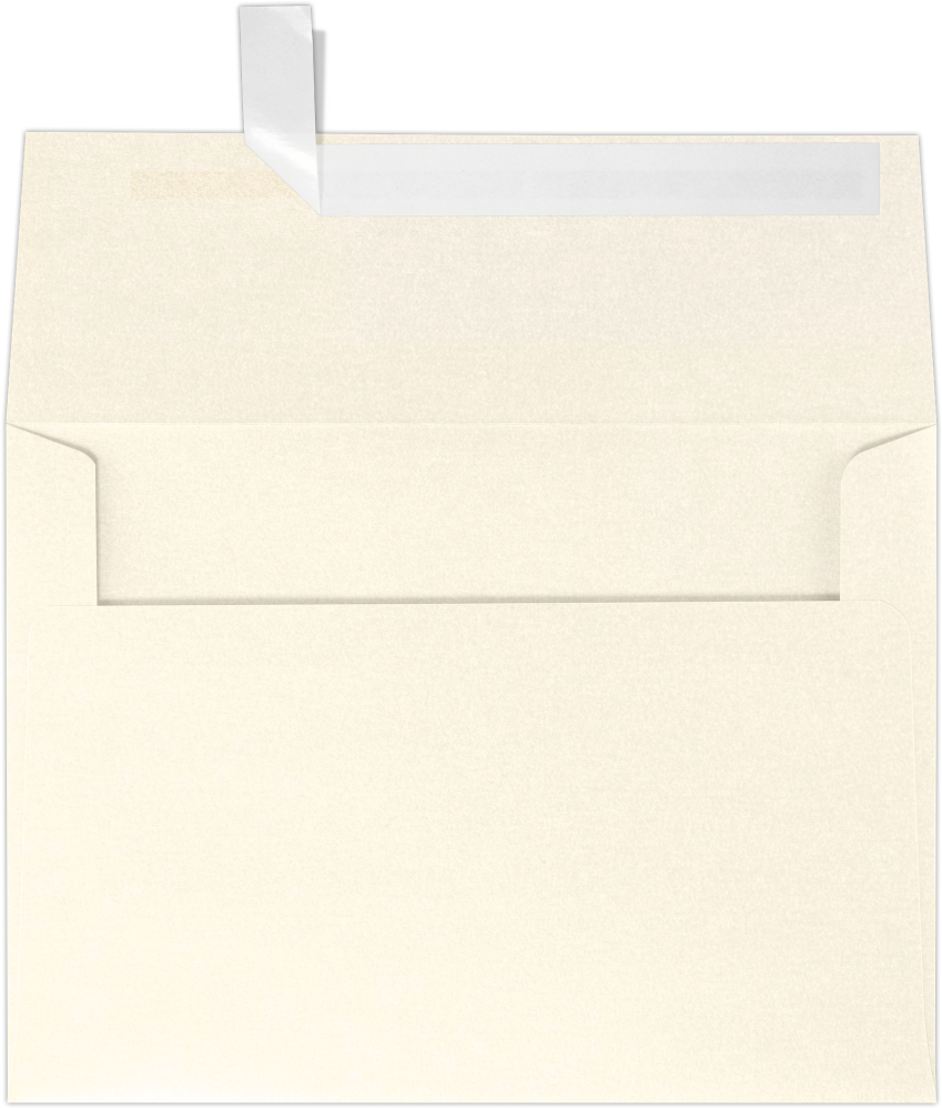 Champagne Ivory Metallic 32lb A4 Invitation Envelopes (4 1/4 x 6 1/4) with Peel & Seal
