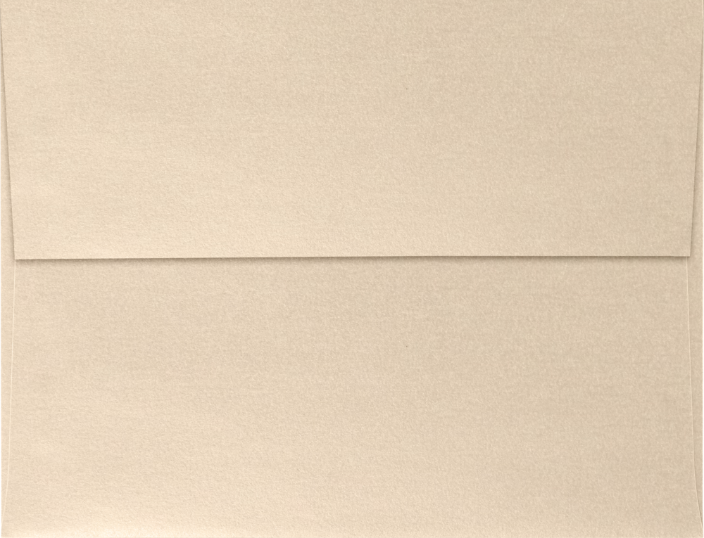 Light Brown Taupe Metallic 32lb A4 Invitation Envelopes (4 1/4 x 6 1/4) with Peel & Seal
