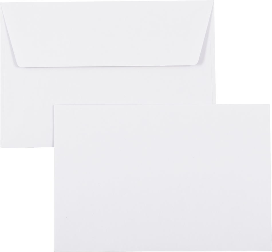 White 24lb A4 Invitation Envelopes (4 1/4 x 6 1/4)