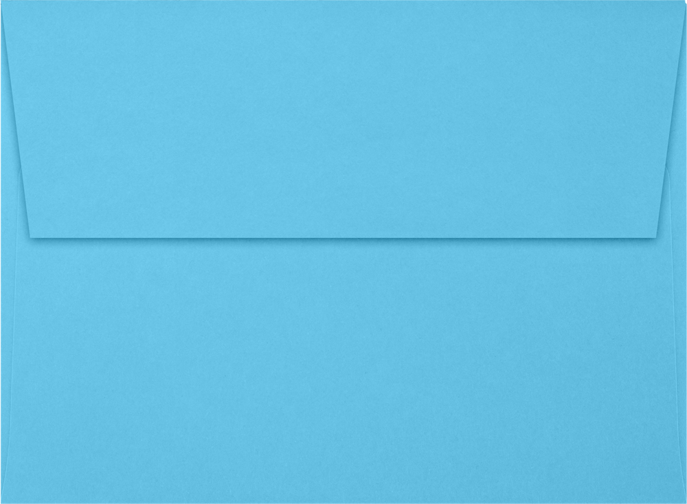 Bright Blue 24lb A6 Invitation Envelopes (4 3/4 x 6 1/2) with Peel & Seal