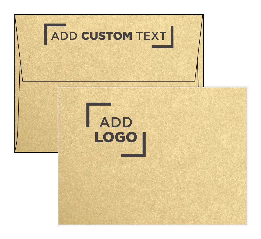 Light Gold Blonde Metallic 32lb A6 Invitation Envelopes (4 3/4 x 6 1/2) with Peel & Seal