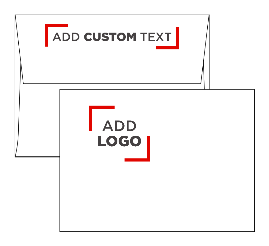 White 24lb A6 Invitation Envelopes (4 3/4 x 6 1/2) with Peel & Seal