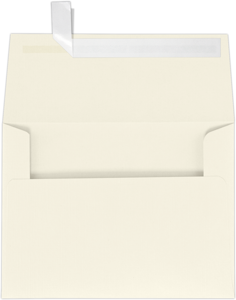 Natural Linen 32lb A6 Invitation Envelopes (4 3/4 x 6 1/2) with Peel & Seal