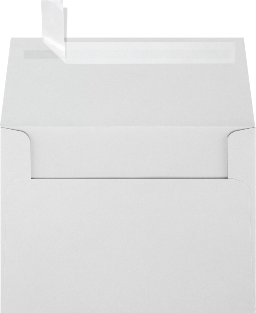 Pastel Gray 32lb A6 Invitation Envelopes (4 3/4 x 6 1/2) with Peel & Seal