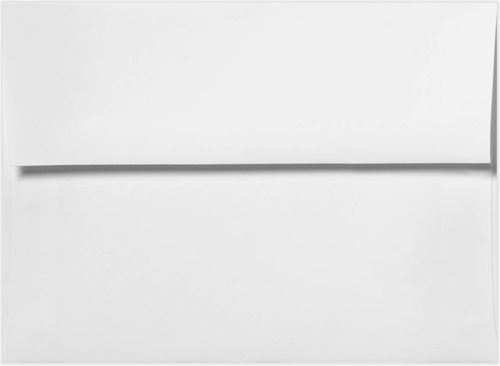 White Recycled 32lb A6 Invitation Envelopes (4 3/4 x 6 1/2) with Peel & Seal