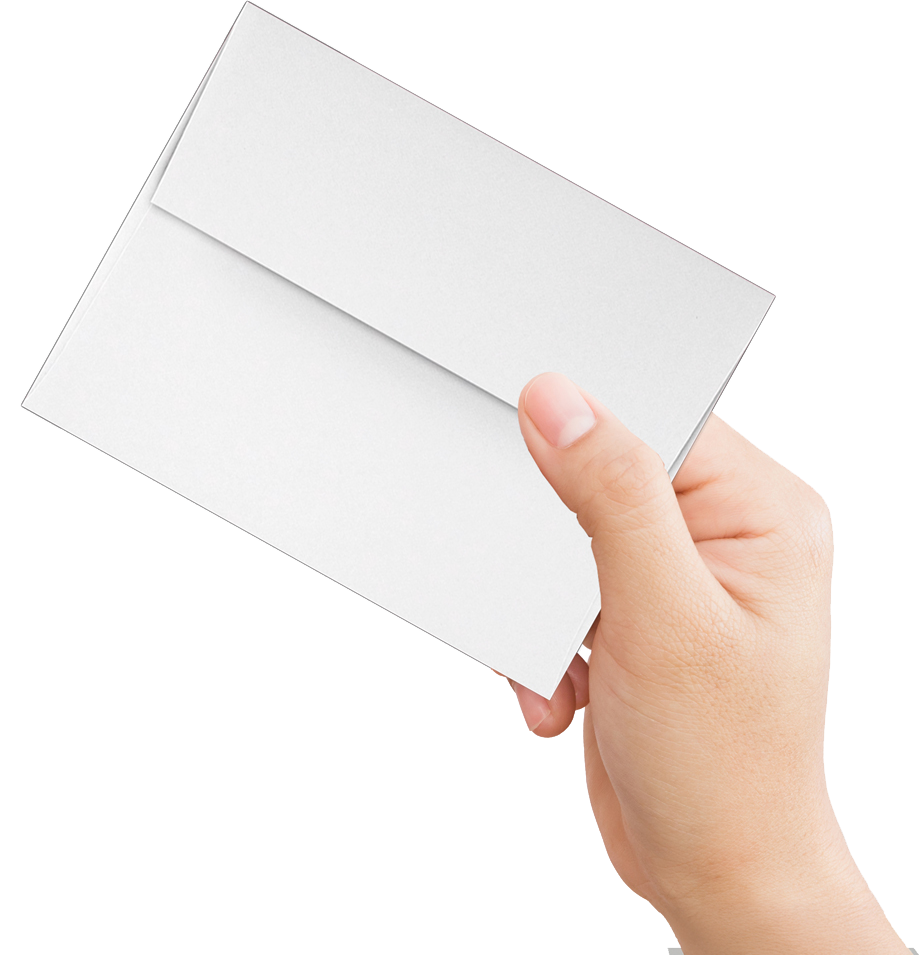 White 24lb A6 Invitation Envelopes (4 3/4 x 6 1/2) with Peel & Seal