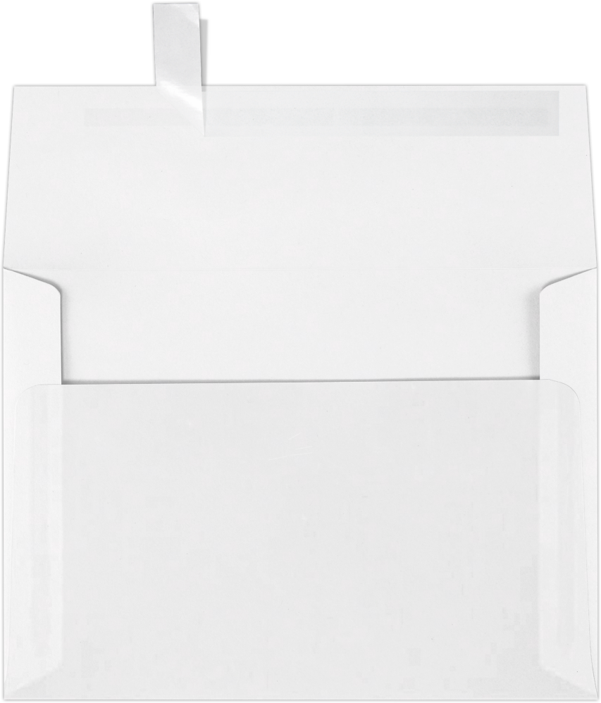 Clear Translucent 30lb A7 Invitation Envelopes (5 1/4 x 7 1/4) with Peel & Seal