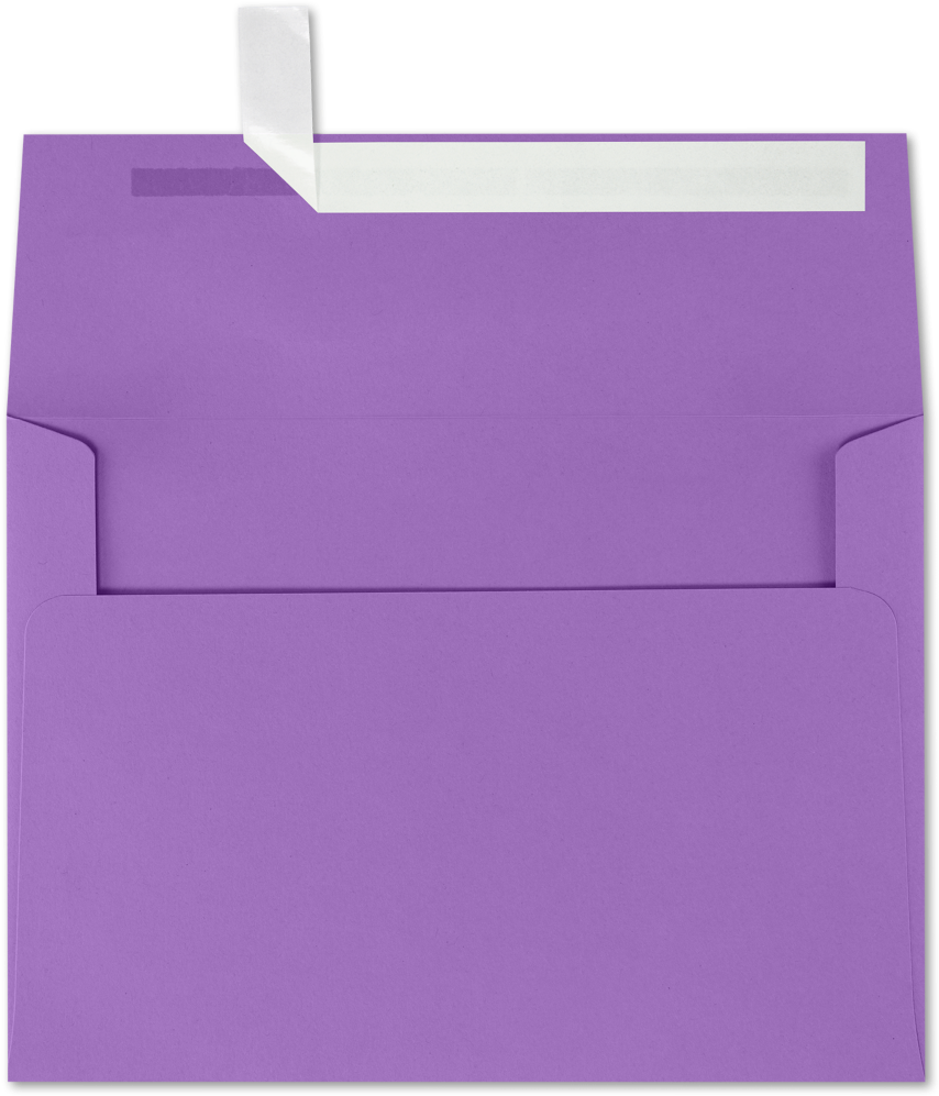 Violet Grape Purple 28lb A7 Invitation Envelopes (5 1/4 x 7 1/4) with Peel & Seal