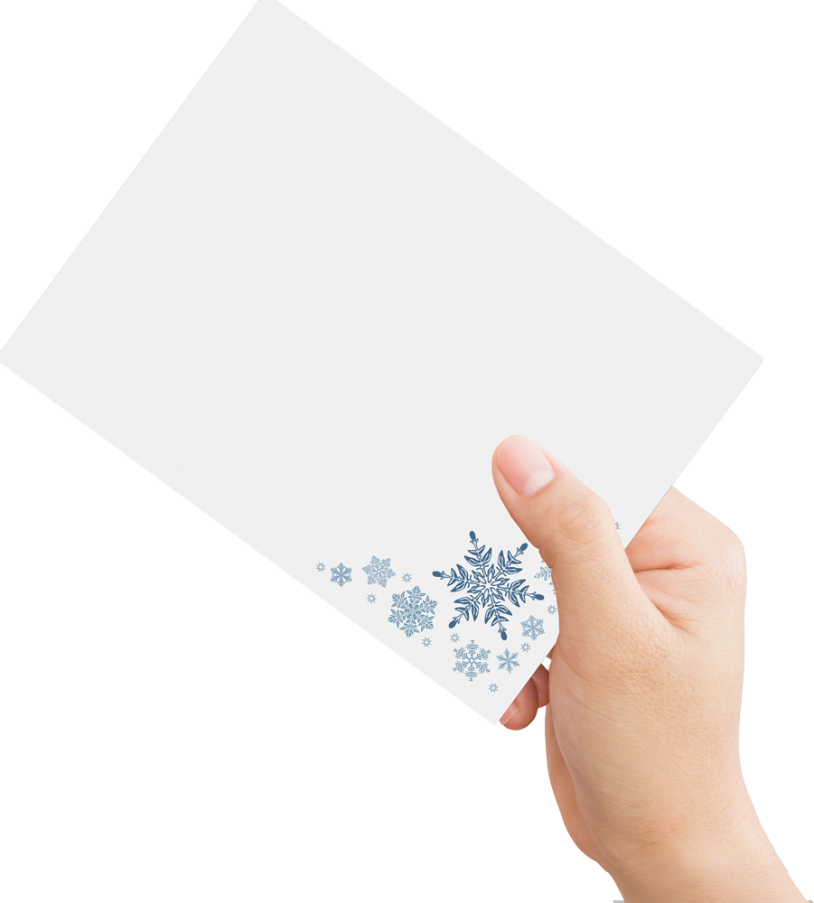 Snowflakes 32lb A7 Invitation Envelopes (5 1/4 x 7 1/4) with Peel & Seal