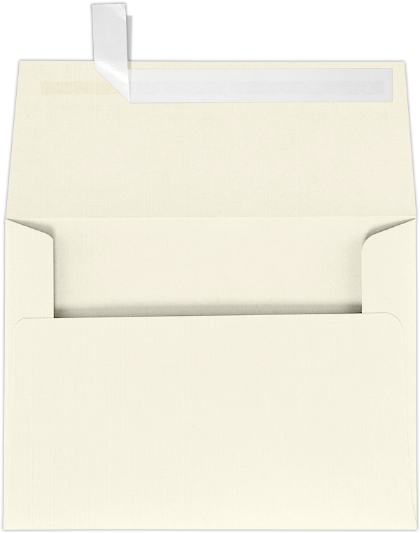 Natural Linen 32lb A7 Invitation Envelopes (5 1/4 x 7 1/4) with Peel & Seal