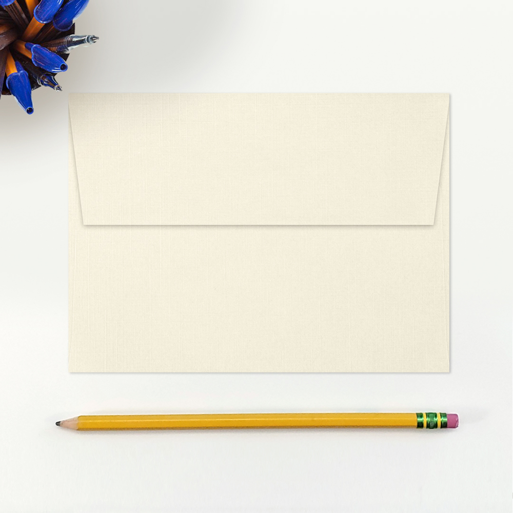 Natural Linen 32lb A7 Invitation Envelopes (5 1/4 x 7 1/4) with Peel & Seal