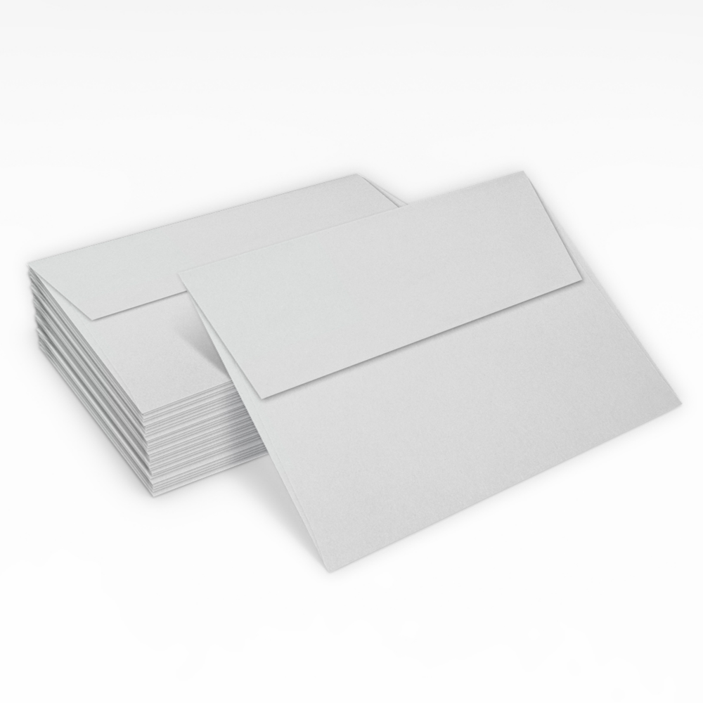 Pastel Gray 32lb A7 Invitation Envelopes (5 1/4 x 7 1/4) with Peel & Seal