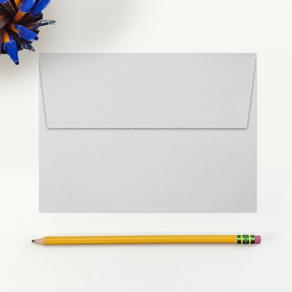 Pastel Gray 32lb A7 Invitation Envelopes (5 1/4 x 7 1/4) with Peel & Seal