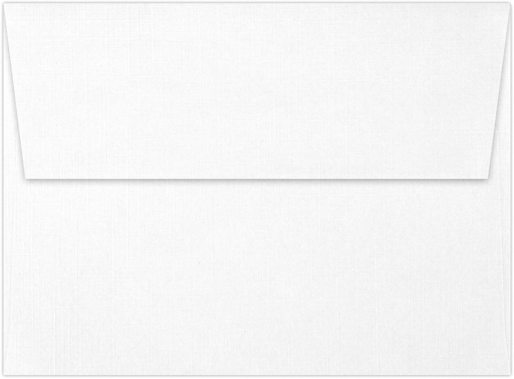 White Linen 32lb A7 Invitation Envelopes (5 1/4 x 7 1/4) with Peel & Seal
