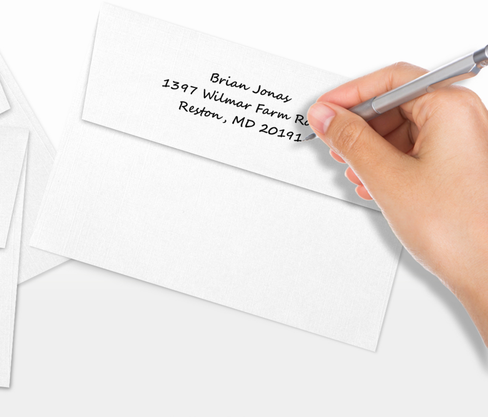 White Linen 32lb A7 Invitation Envelopes (5 1/4 x 7 1/4) with Peel & Seal