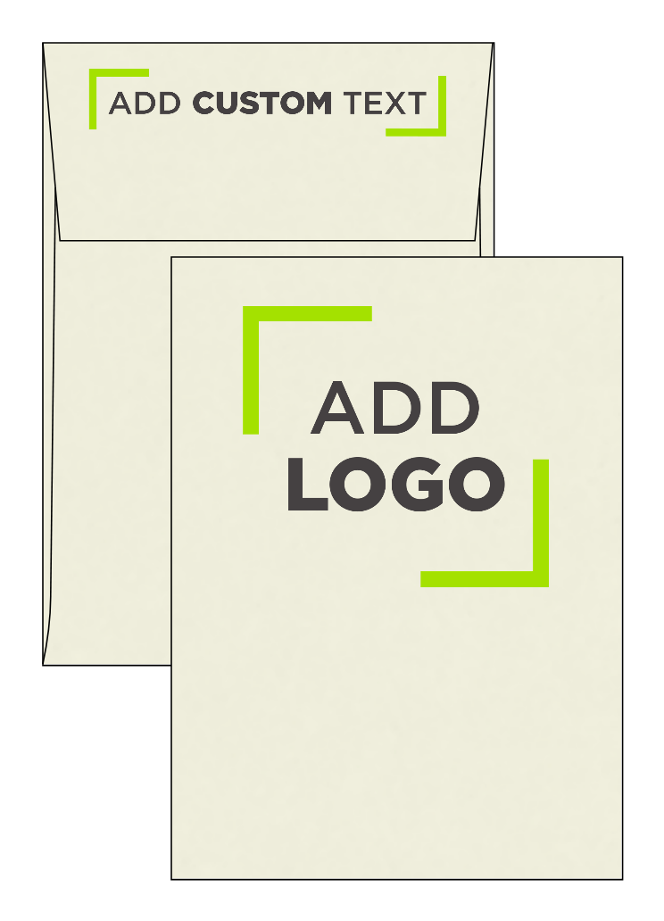 Natural 28lb Cougar A7 Vertical Invitation Premium Envelopes (5 1/4 x 7 1/4) with Peel & Seal