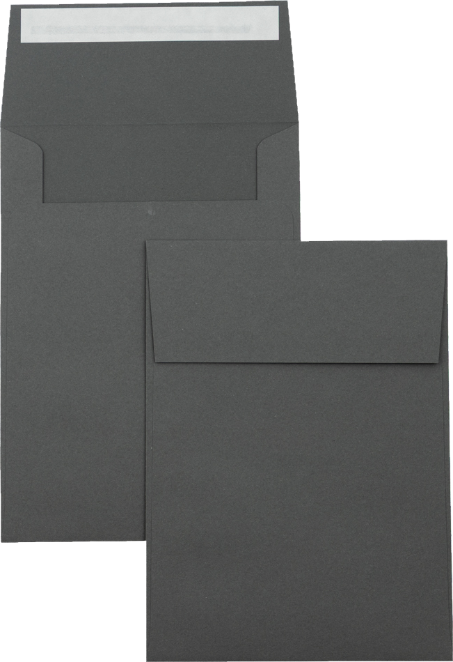 Dark Smoke Gray 32lb A7 Vertical Invitation Envelopes (5 1/4 x 7 1/4) with Peel & Seal