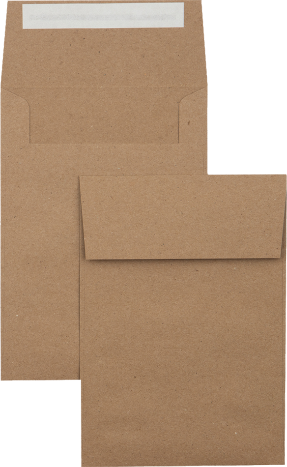 Grocery Bag 28lb A7 Vertical Invitation Envelopes (5 1/4 x 7 1/4) with Peel & Seal