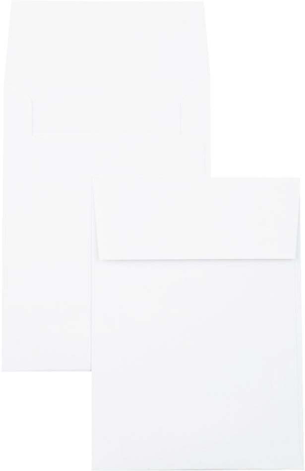 White 28lb A7 Vertical Invitation Envelopes (5 1/4 x 7 1/4) with Peel & Seal