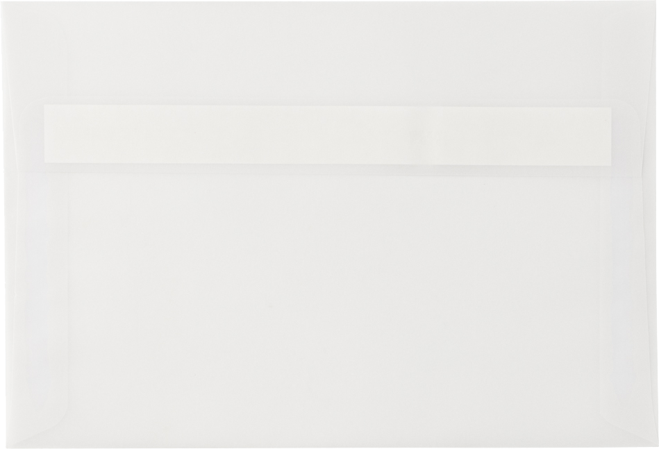 Clear Translucent 30lb A8 Invitation Envelopes (5 1/2 x 8 1/8) with Peel & Seal