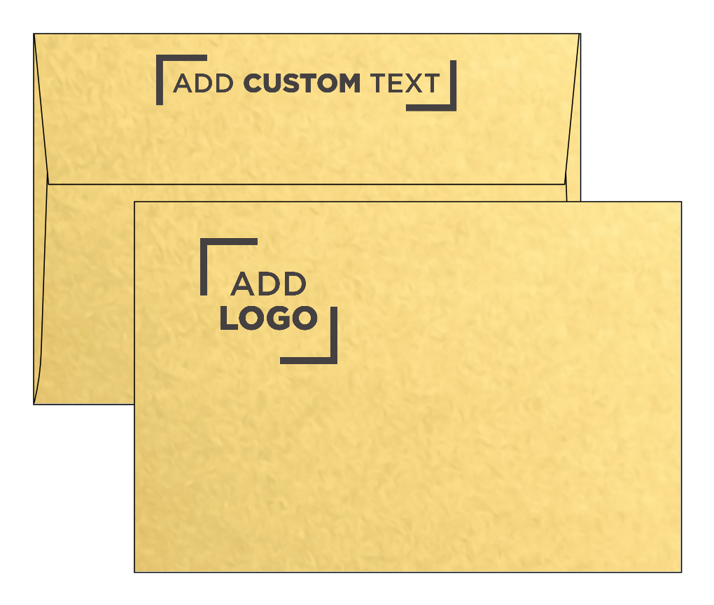 Gold Metallic 32lb A8 Invitation Envelopes (5 1/2 x 8 1/8) with Peel & Seal