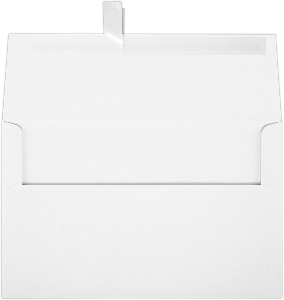 White 24lb A10 Invitation Envelopes (6 x 9 1/2) with Peel & Seal