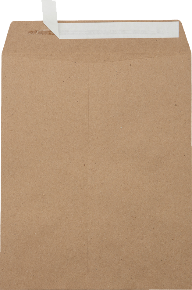 Grocery Bag 28lb 8 1/2 x 10 1/2 Open End Envelopes with Peel & Seal