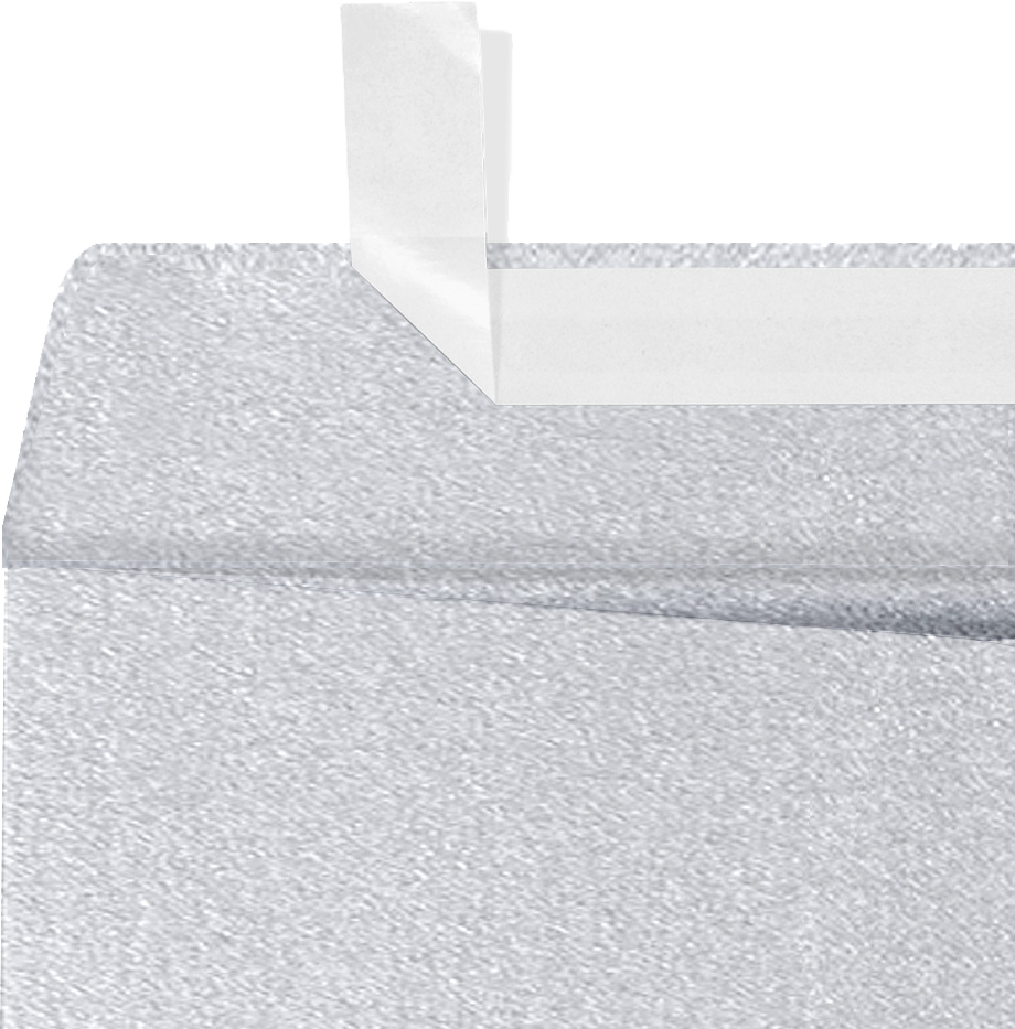 Silver Metallic 32lb 9 x 12 Open End Envelopes with Peel & Seal