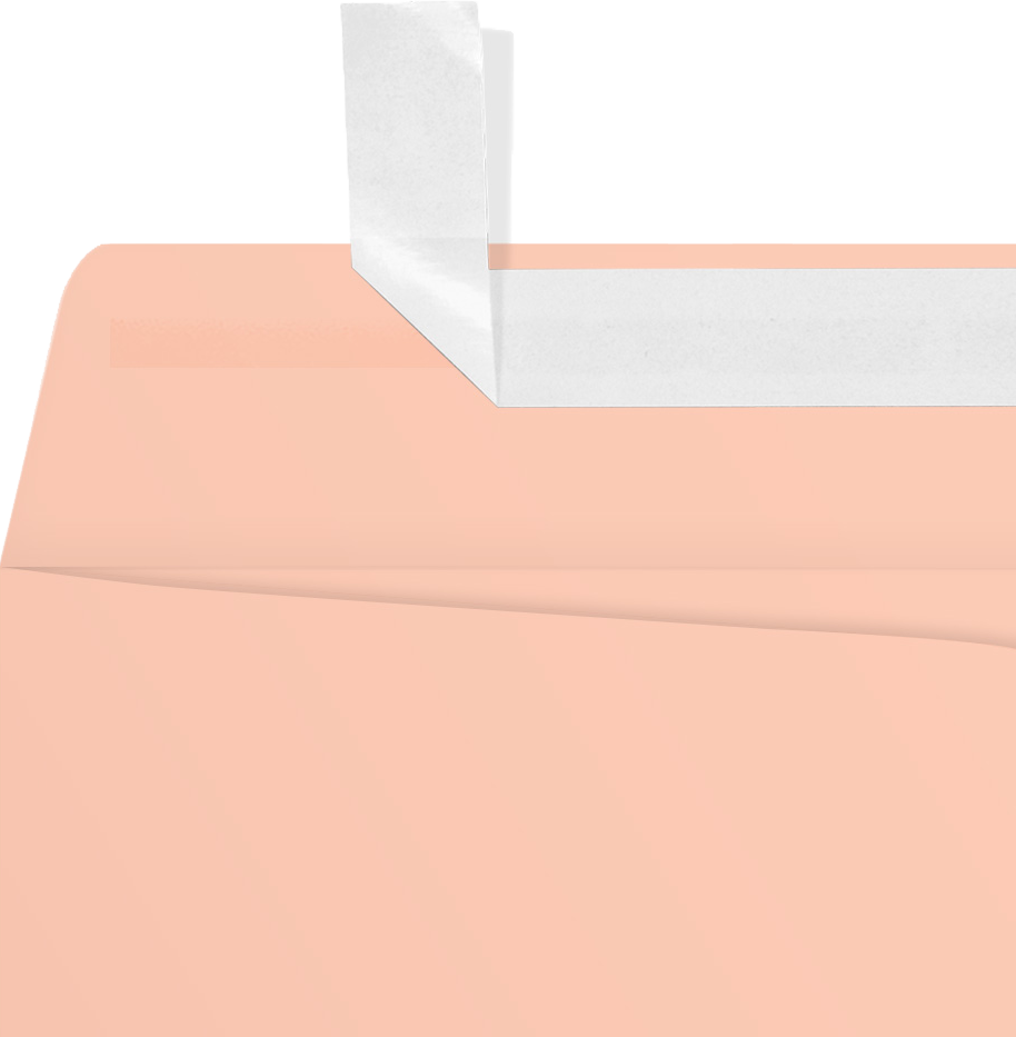 Blush Pink 32lb 9 x 12 Open End Envelopes with Peel & Seal