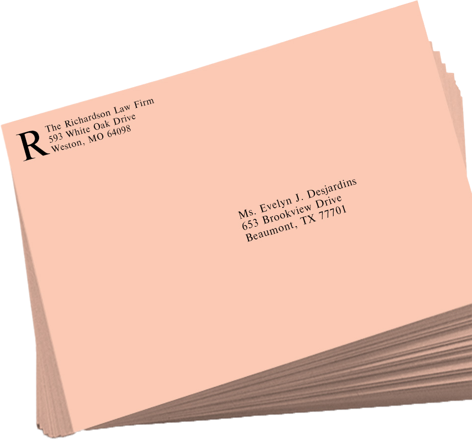 Blush Pink 32lb 9 x 12 Open End Envelopes with Peel & Seal