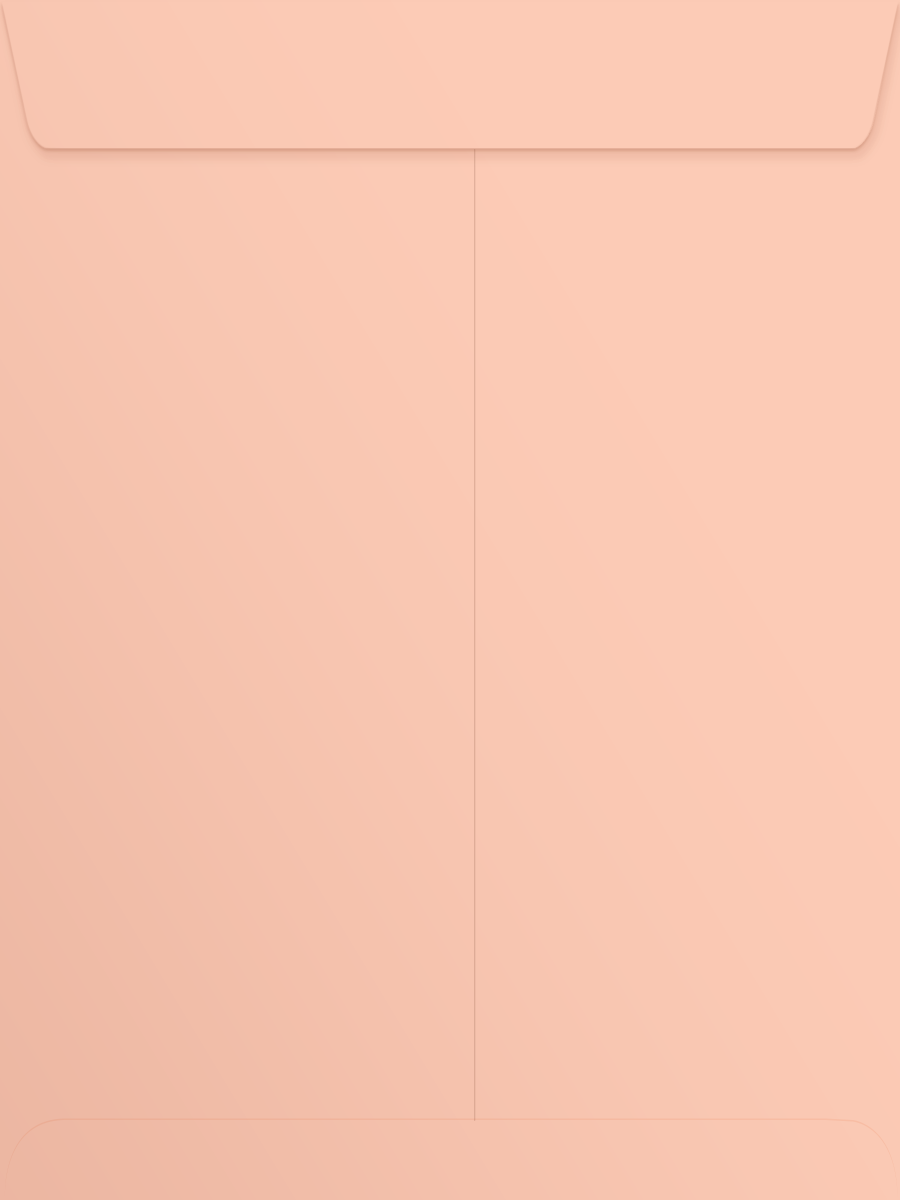 Blush Pink 32lb 9 x 12 Open End Envelopes with Peel & Seal