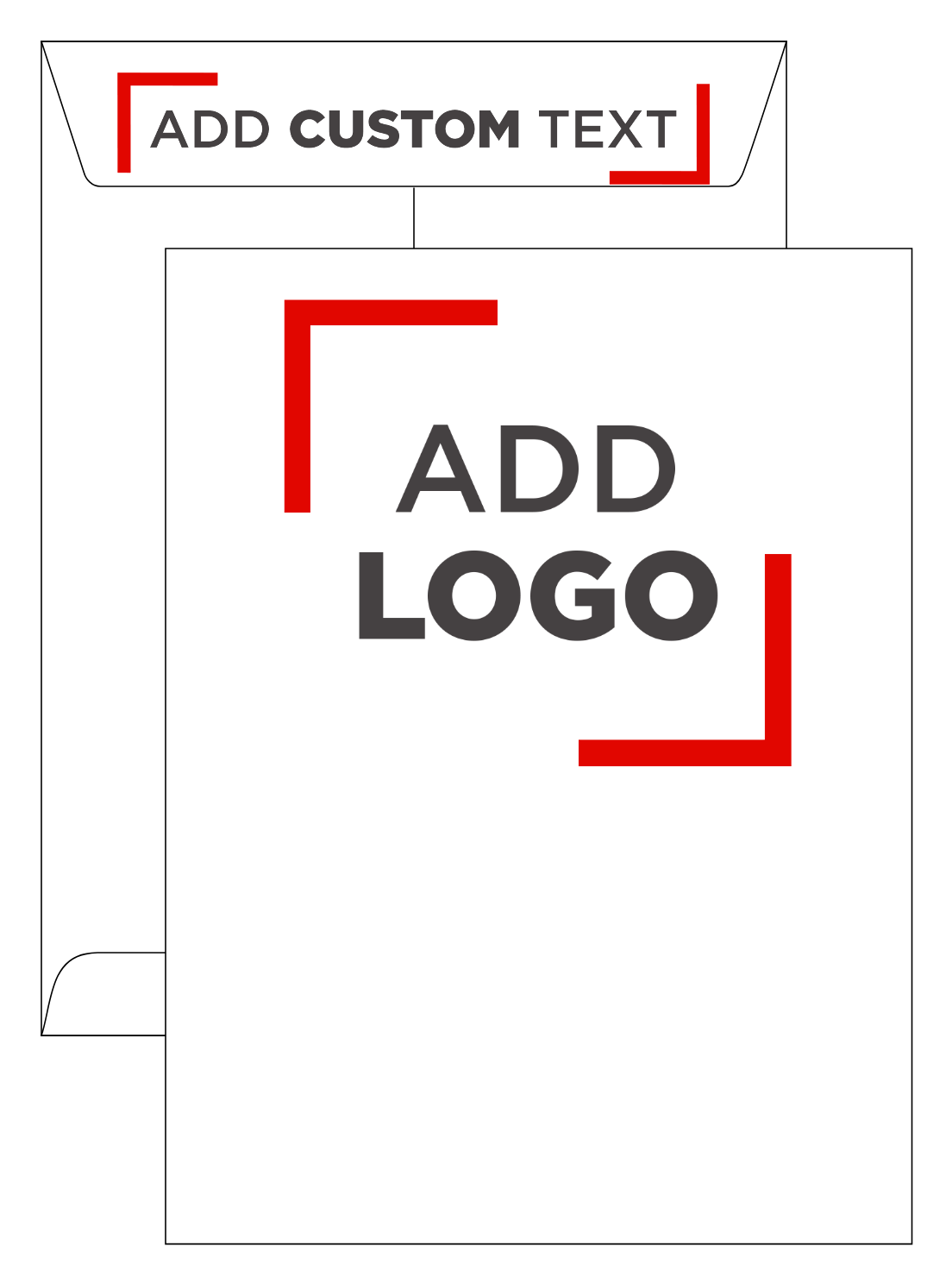 White Recycled 32lb 9 x 12 Open End Envelopes with Peel & Seal