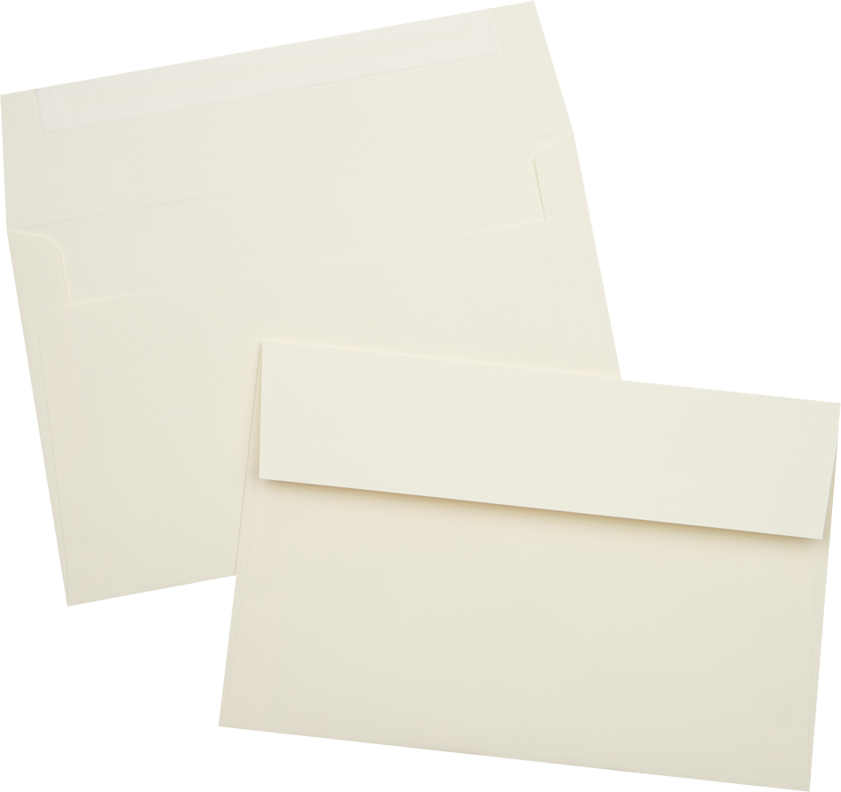 Natural Linen 32lb A9 Invitation Envelopes (5 3/4 x 8 3/4) with Peel & Seal