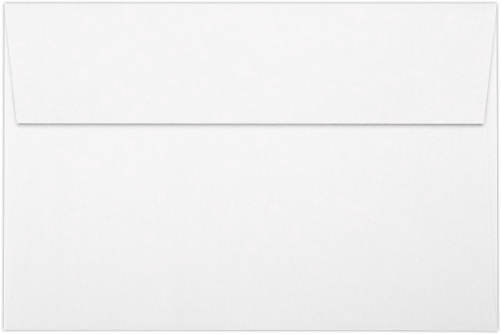White Recycled 32lb A9 Invitation Envelopes (5 3/4 x 8 3/4) with Peel & Seal
