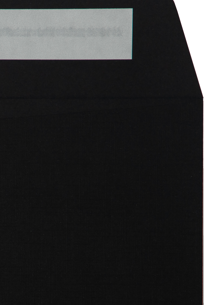 Black Linen 32lb 10 x 13 Open End Envelopes with Peel & Seal