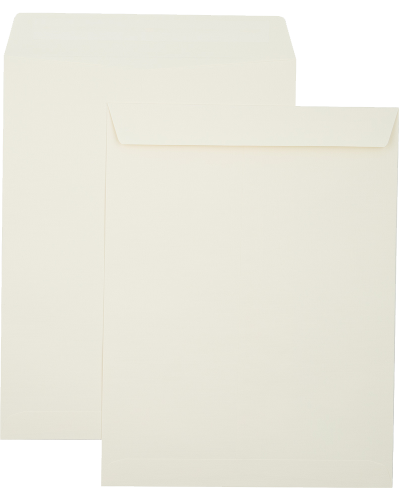 Natural Linen 32lb 10 x 13 Open End Envelopes with Peel & Seal