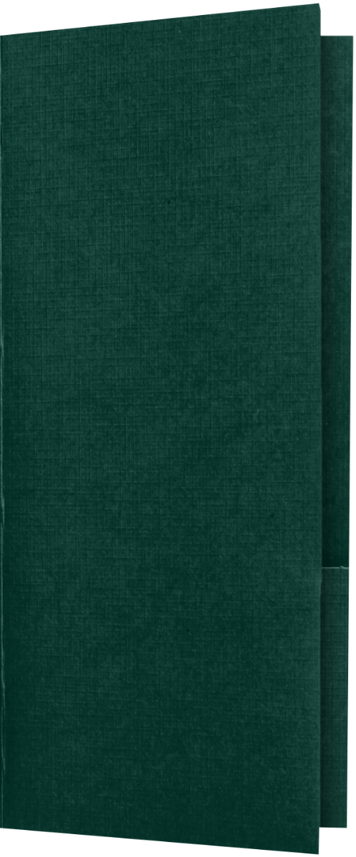 Deep Pine Linen 4 x 9 Mini Folders