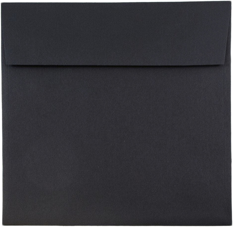 Black Linen 32lb 8 1/2 x 8 1/2 Square Envelopes