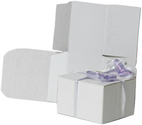 White X-Small Open Lid Gift Boxes (3 x 3 x 2)