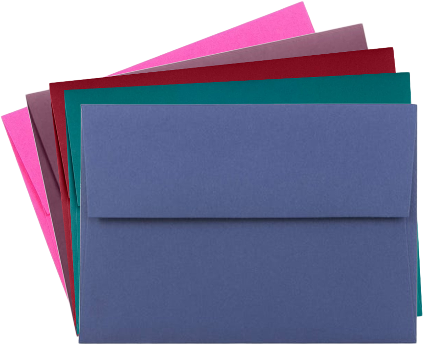 Assorted Darks A1 Invitation Envelopes (3 5/8 x 5 1/8) - 125 Pack