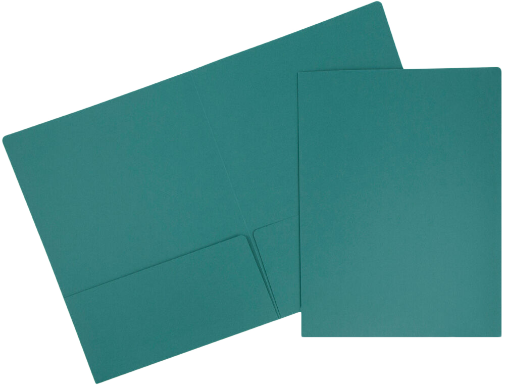 Teal 9 x 12 Matte Folders