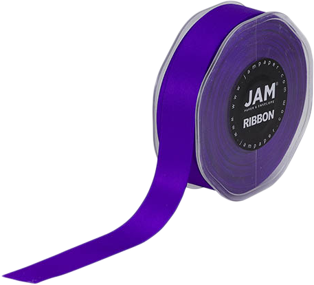 Purple Satin 7/8 Inch x 25 Yards Ribbon