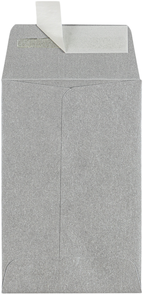 Silver Metallic 32lb #4 Coin Envelopes (3 x 4 1/2)