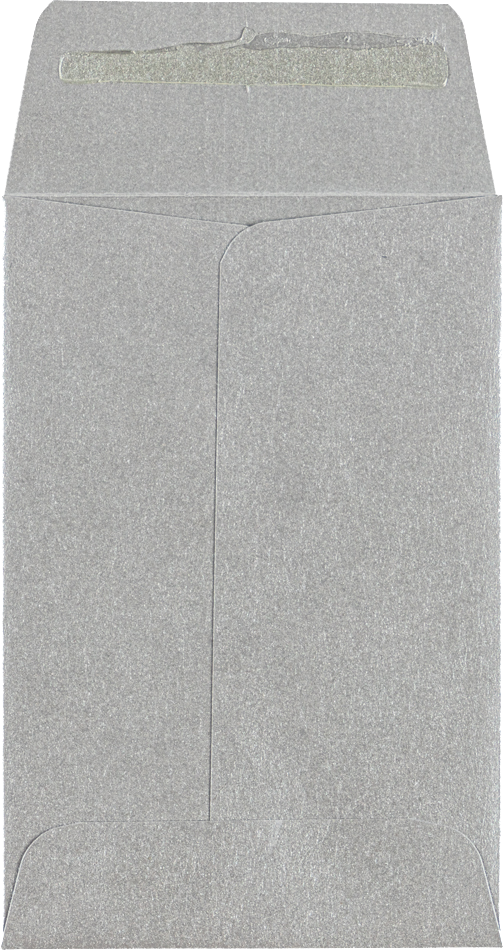 Silver Metallic 32lb #4 Coin Envelopes (3 x 4 1/2)